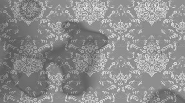 Gri ve tarafsız çiçekler. Eskiz arkaplan modeli. Suluboya, elle çizilmiş. Raster stoku.