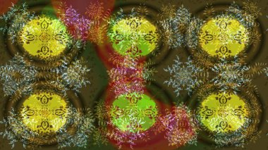 Soyut kar taneleri arkaplanda izole edilmiş düz dizayn. Raster illüstrasyonu. Raster kar taneleri arka planda. Kar taneleri deseni. Kar tanesi renkli desen.