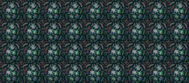 Çiçekler maviye, nötr ve yeşile. Stok. Kusursuz bir arka plan modeli. Suluboya, elle çizilmiş.