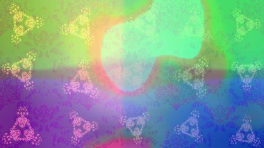 Renk arka plan üzerinde izole soyut kar taneleri ile düz tasarım. Snowflakes desen. Kar tanesi renkli desen. Raster kar taneleri arka plan. Raster illüstrasyon.