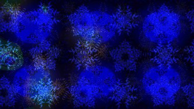 Raster resim. Kar tanesi süs desen. Snowflakes desen. Kar taneleri arka plan. Düz renkli arka plan üzerinde izole kar taneleri tasarımını.