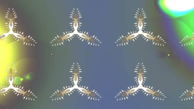 Soyut kar taneleri arkaplanda izole edilmiş düz dizayn. Kar taneleri deseni. Raster illüstrasyonu. Raster kar taneleri arka planda. Kar tanesi renkli desen.