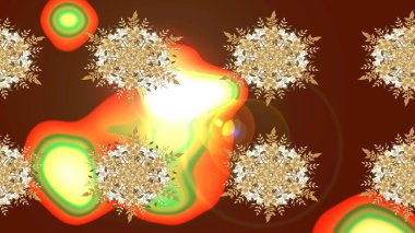 Çiçek deseni. Raster kusursuz. Güzel kumaş deseni. Renkli Bahar Temalı Kusursuz Arkaplan. Düz Çiçek Elementleri Tasarımı.