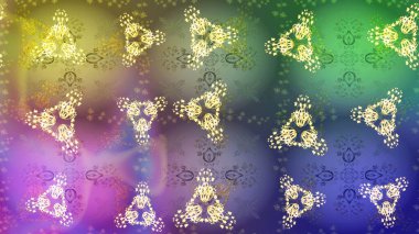 Siluet kar tanesi tabelası izole edilmiş altın renkler. Kar Tanesi Mozaik ikonu. Sembol kışı, donmuş, Noel, yeni yıl tatili. Düz dizayn. Raster illüstrasyonu. Grafiksel element dekorasyonu.