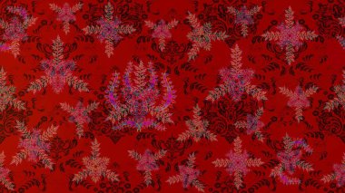 Küçük çiçekte güzel bir desen var. Raster deseni. - kırmızı, kahverengi ve mor çiçekler. Çiçek arkaplan. Çiçek kolajı. Doğa. Çiçek bileşimi.