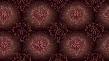 Renkli unsurlarla hareketli arka plan görüntüleri. Çiçekler. Eski model. Bayrak tarzı. Video kaydı. Şablon. Döngü. Kusursuz..