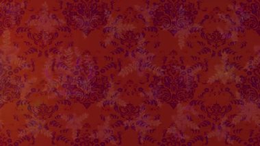 Renkli unsurlarla hareketli arka plan görüntüleri. Çiçekler. Eski model. Bayrak tarzı. Video kaydı. Şablon. Döngü. Kusursuz..