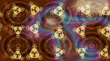 Kar tanesi renkli desen. Snowflakes desen. Raster kar taneleri arka plan. Renk arka plan üzerinde izole soyut kar taneleri ile düz tasarım. Raster illüstrasyon.