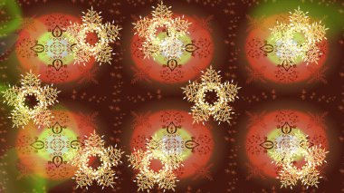 Güzel dekorasyon. Kışın sembolü. İllüstrasyon kar tanesi. Tarafsız, kahverengi ve turuncu renklerde suluboya kar taneleri.