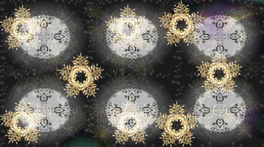 Çiçek Elementleri 'nin soyut geçmişi. Raster kış deseni. Gri, nötr ve kahverengi renkler üzerine tasarım. Raster illüstrasyonu.