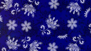 Çiçekli zambakların eskiz geçmişi. Parlak çiçek kolajı çiçekleri mavi, siyah ve nötr. Çiçek tasarımı için inanılmaz kolaj cennet tarzı..