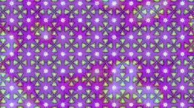 Renkli unsurlarla hareketli arka plan görüntüleri. Çiçekler. Eski model. Bayrak tarzı. Video kaydı. Şablon. Döngü. Kusursuz..