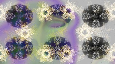 Kış grisi, nötr ve menekşe rengi kar bembeyaz kristal element. Raster tasarımı. Xmas Frost kar taneleri izole edilmiş siluet sembolü. Kar tanesi raster arka planı. Meteoroloji buz koleksiyonu.