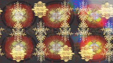 Kış arka plan. Noel kar taneleri ile arka plan. Raster Noel renkli arka plan ile sevimli kar tanesi. Raster illüstrasyon.