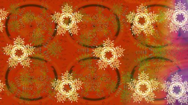 Noel şenliği geçmişi. Karla süslenmiş Noel kar taneleri. Raster illüstrasyonu.