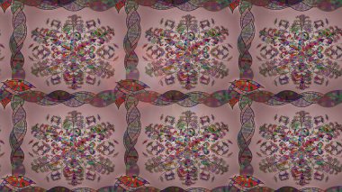 Kızılderili desenli desenli desenli şal deseni. Etnik Mandala süsü. Raster Henna dövme stili. Tekstil, tebrik kartı, boyama kitabı, telefon kılıfı baskısı için kullanılabilir.