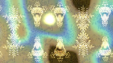 Raster deseni. Süslü kumaş deseni. Çiçekli çiçek deseni, suluboya..