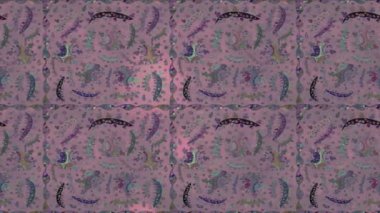 Renkli unsurlarla hareketli arka plan görüntüleri. Çiçekler. Eski model. Bayrak tarzı. Video kaydı. Şablon.