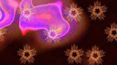 Lace Snowflakes 'in etnik kökü. Raster illüstrasyonu. Stilize Çiçekler. Mandalas 'ın dekoratif dokusu. Kumaş veya Duvar Kağıdı Tasarımı. Tekstil için Lacy Fashion Print. Halk Biçimi.