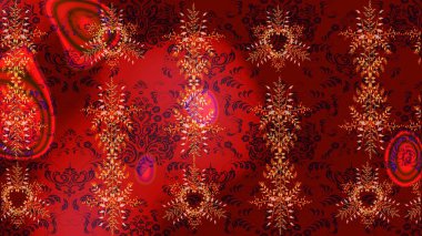 Kırmızı, kahverengi ve siyah renkler üzerine şirin soyut kar tanesi raster tasarımı. Düz kar karalama ikonları, yılbaşı afişi için kar taneleri silueti, kartlar. Yeni yıl kar tanesi.