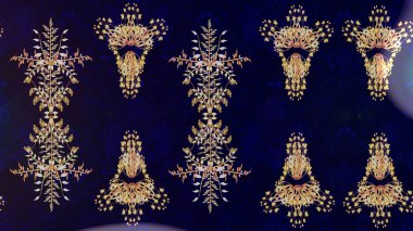 Noel stili. Siyah, gri ve nötr renklerde kar taneleri. Raster illüstrasyonu.