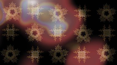 Kahverengi, siyah ve gri renklerde suluboya kar taneleri. Kışın sembolü. Güzel dekorasyon. İllüstrasyon kar tanesi.