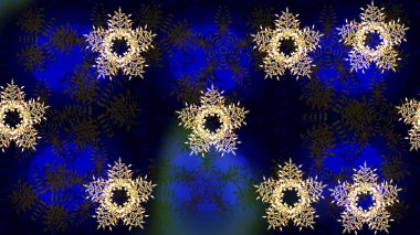 Farklı kar taneleri toplayıcısı, siyah, mavi ve gri renklerde kış elementleri. Raster Noel soyut renkli arkaplan ve tatlı kar tanesi.