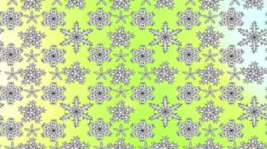 Renkli unsurlarla hareketli arka plan görüntüleri. Çiçekler. Eski model. Bayrak tarzı. Video kaydı. Şablon. Döngü. Kusursuz..