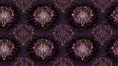 Renkli unsurlarla hareketli arka plan görüntüleri. Çiçekler. Eski model. Bayrak tarzı. Video kaydı. Şablon. Döngü. Kusursuz..