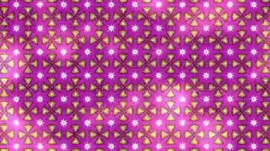 Renkli unsurlarla hareketli arka plan görüntüleri. Çiçekler. Eski model. Bayrak tarzı. Video kaydı. Şablon. Döngü. Kusursuz..