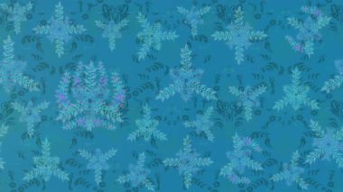 Renkli unsurlarla hareketli arka plan görüntüleri. Çiçekler. Eski model. Bayrak tarzı. Video kaydı. Şablon. Döngü. Kusursuz..