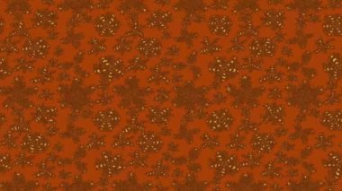 Renkli unsurlarla hareketli arka plan görüntüleri. Çiçekler. Eski model. Bayrak tarzı. Video kaydı. Şablon. Döngü. Kusursuz..