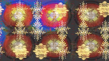 Noel doodle desen kar taneleri, raster arka plan ile. Raster illüstrasyon.