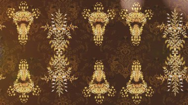 El yapımı çiçek ve bitki koleksiyonu. Raster illüstrasyonu. Eskiz stili kahverengi, nötr ve bej renklerde. Şirin karalamalı çiçek desenli çizim. Raster illüstrasyonu.