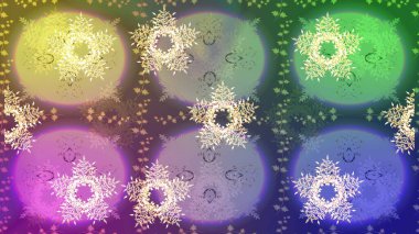 Desen snowflakes.raster Noel soyut renkli arka plan ile düşen kar tanesi. Raster illüstrasyon.