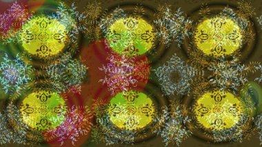 Yeni yıl dekoratif kar taneleri arka plan. Kışın kar karalamalar pul. El Noel Raster çizilen illüstrasyon.