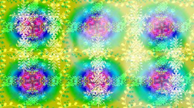 Raster illüstrasyonu. Raster kar tanesi ikonu. Düz dizayn. Renkli arka planda kar taneleri. Kar Tanesi simgesi, izole.