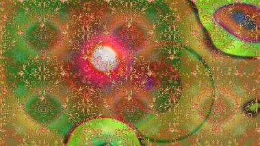 Çiçeksiz desenli arka plan. Kahverengi, yeşil ve nötr renklerde çiçekler. Renkli Bahar Temalı Kusursuz Arkaplan. Düz Çiçek Elementleri Tasarım Raster illüstrasyonu.