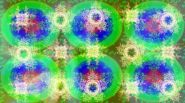 Renkli arka planda izole tatlı kar taneleri. Raster illüstrasyonu. Güzel kar tanesi ikonu. Web için güzel kar tanesi simgesinin basit gösterimi.