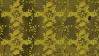 Sevimli çiçek raster deseni. Moda kumaş deseni. Yaz tema Dikişsiz desen arka plan rengi. Düz çiçek öğeleri tasarım.