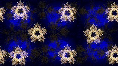 Raster kar taneleri deseni. Renkli arka planda güzel kar taneleri. Raster illüstrasyonu.