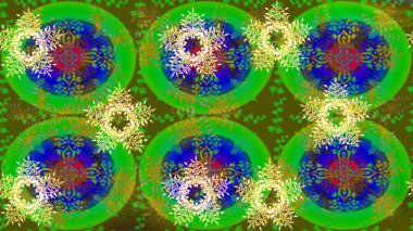 Kar Tanesi raster ikonu arka plan yeşil, mavi ve sarı renk. Kış Noel 'inde kar bembeyaz kristal element. Meteoroloji buz koleksiyonu. Xmas Frost kar taneleri izole edilmiş siluet sembolü. Raster.