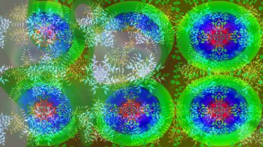 Renkli arka planda kar taneleri. Raster kar tanesi ikonu. Kar tanesi ikonu, izole edilmiş. Raster illüstrasyonu. Düz tasarım.