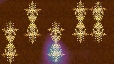 Renkli unsurlarla hareketli arka plan görüntüleri. Çiçekler. Eski model. Bayrak tarzı. Video kaydı. Şablon. Döngü. Kusursuz..