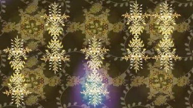 Renkli unsurlarla hareketli arka plan görüntüleri. Çiçekler. Eski model. Bayrak tarzı. Video kaydı. Şablon. Döngü. Kusursuz..