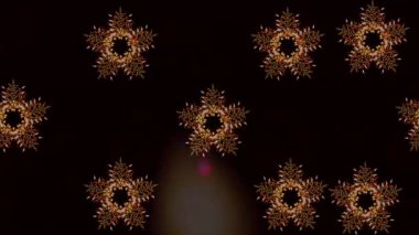 Renkli unsurlarla hareketli arka plan görüntüleri. Çiçekler. Eski model. Bayrak tarzı. Video kaydı. Şablon. Döngü. Kusursuz..