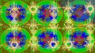 Noel kar taneleri ile arka plan. Raster Noel renkli arka plan ile sevimli kar tanesi. Kış arka plan. Raster illüstrasyon.