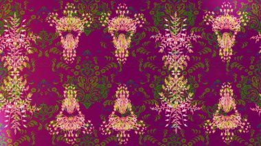 Soyut kar taneleri arkaplanda izole edilmiş düz dizayn. Kar taneleri deseni. Raster kar taneleri arka planda. Kar tanesi rengarenk desen. Raster illüstrasyonu.