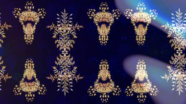 Küçük çiçekteki sevimli çiçek deseni. Raster illüstrasyonu. Çizim.