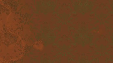 Çiçekli karalama şeklinde Raster çiçek deseni. Yumuşak, yaz çiçekli arka plan. Kahverengi ve yeşil renkte çiçekler.